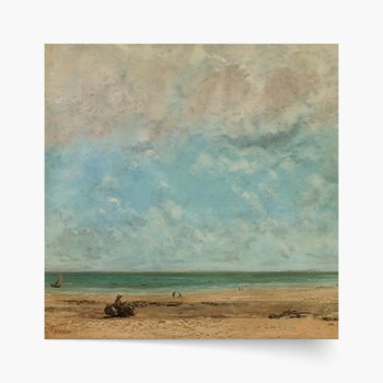 G. Courbet "Krajobraz nadmorski" Plakat Premium 40x40 - Empik Foto