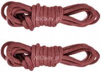 G9-61 BRĄZOWE CIENKIE OKRĄGŁE SZNUROWADŁA 2,5mm BAWEŁNIANE SZNURÓWKI 200 cm