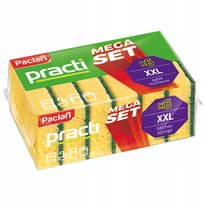 Gabka Zmywaki do Naczyn Czysciki PACLAN PRACTI MEGA SET 6 szt XXL Paclan