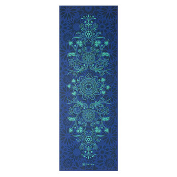 Gaiam, Mata do jogi dwustronna, niebieski, 173x61cm - GAIAM