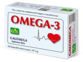Gal, Galomega Omega-3, suplement diety, 150 kaps. - Gal