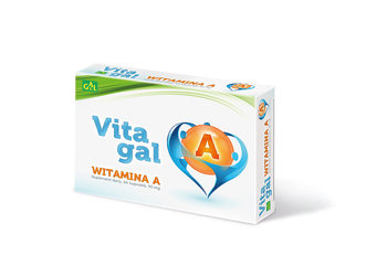 GAL, VitaGal, witamina A, Suplement diety, 60 kaps. elastycznych - Gal