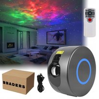 Galaktyczny Projektor Gwiazd 3D LED Planetarium Domowe Rzutnik Nieba Pilot BRADERS