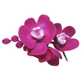 Gałązka Orchidei Purpurowej Kwiaty Na Tort Weselny Urodzinowy - Inna marka