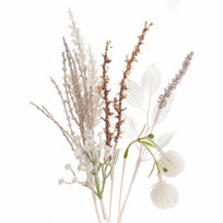 GAŁAZKI BOHO 26 CM 6 SZT. NEUTRALNE