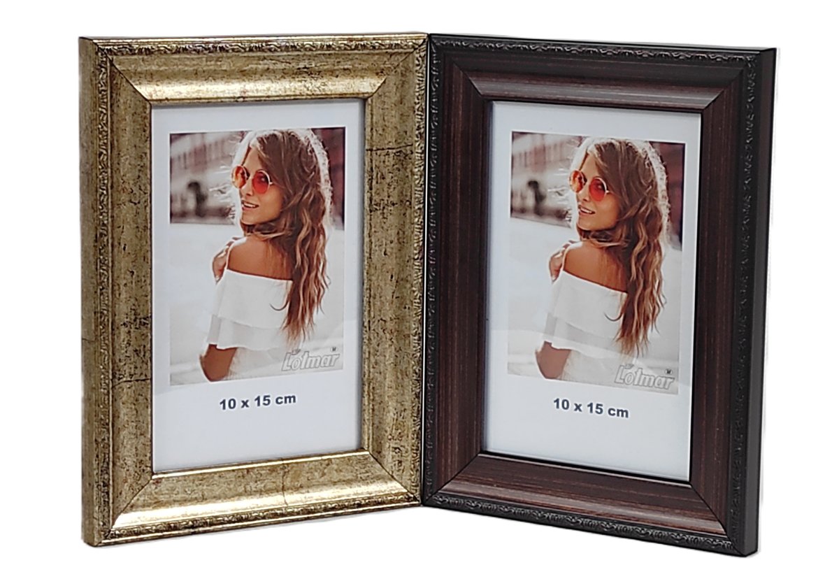 GALERIA multirama VENETO na zdjęcia 10x15 cm PODWÓJNA pion/pion ZL/BR
