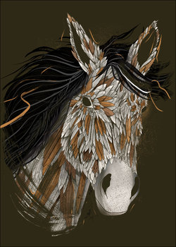Galeria Plakatu, Feathered Horse, 21x29,7 cm - Galeria Plakatu