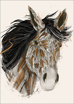 Galeria Plakatu, Feathered Horse 3, 40x60 cm - Galeria Plakatu