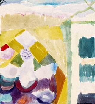 Galeria Plakatu, Interieur mit der Uhr, Paul Klee, 40x40 cm - Galeria Plakatu