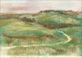 Galeria Plakatu, Landscape (1892) by Edgar Degas, Edgar Degas, 30x20 cm - Galeria Plakatu