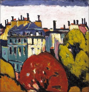 Galeria Plakatu, Landscape, Paris, Henry Lyman Sayen, 40x40 cm - Galeria Plakatu
