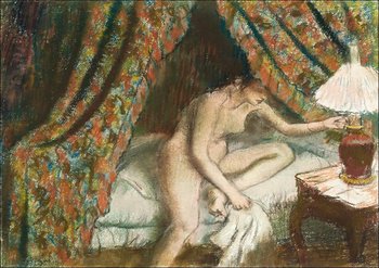 Galeria Plakatu, Naked woman in bed, Edgar Degas, 21x29,7 cm - Galeria Plakatu