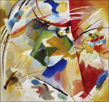 Galeria Plakatu, Painting with Green Center, Wassily Kandinsky, 40x40 cm - Galeria Plakatu