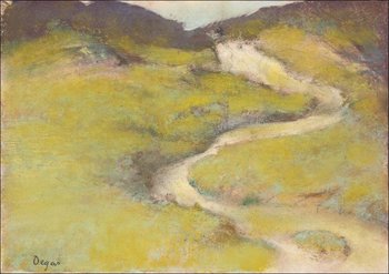 Galeria Plakatu, Pathway in a Field, Edgar Degas, 29,7x21 cm - Galeria Plakatu