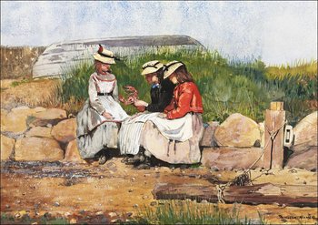 Galeria Plakatu, Plakat, A Fisherman&rsquo;s Daughter, Winslow Homer, 29,7x21 cm - Galeria Plakatu