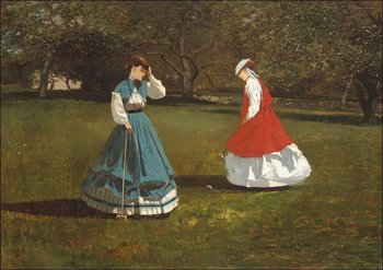 Galeria Plakatu, Plakat, A Game of Croquet, Winslow Homer, 29,7x21 cm - Galeria Plakatu