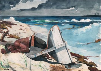 Galeria Plakatu, Plakat, After the Hurricane, Bahamas, Winslow Homer, 29,7x21 cm - Galeria Plakatu
