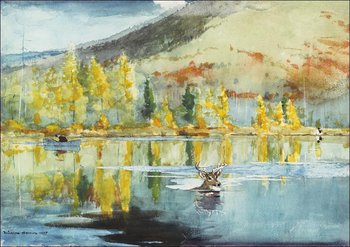 Galeria Plakatu, Plakat, An October Day, Winslow Homer, 91,5x61 cm - Galeria Plakatu