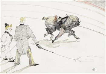 Galeria Plakatu, Plakat, At the Circus: Acrobats, Henri De Toulouse-Lautrec, 29,7x21 cm - Galeria Plakatu