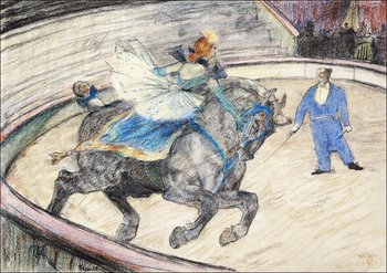 Galeria Plakatu, Plakat, At the Circus: Work in the Ring, Henri De Toulouse-Lautrec, 42x29,7 cm - Galeria Plakatu
