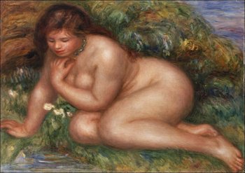Galeria Plakatu, Plakat, Bather Gazing at Herself in the Water, Pierre-Auguste Renoir, 29,7x21 cm - Galeria Plakatu