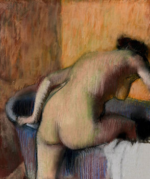 Galeria Plakatu, Plakat, Bather, Stepping Into A Tub, Edgar Degas, 70x100 cm - Galeria Plakatu