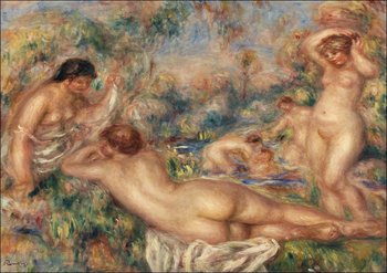 Galeria Plakatu, Plakat, Bathers, Pierre-Auguste Renoir, 29,7x21 cm - Galeria Plakatu