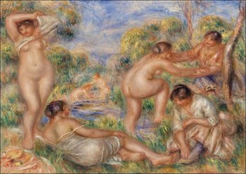 Galeria Plakatu, Plakat, Bathing Group, Pierre-Auguste Renoir, 29,7x21 cm - Galeria Plakatu