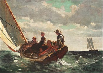 Galeria Plakatu, Plakat, Breezing Up, A Fair Wind, Winslow Homer, 80x60 cm - Galeria Plakatu