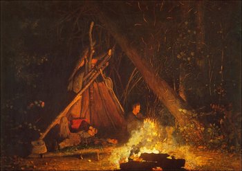 Galeria Plakatu, Plakat, Camp Fire, Winslow Homer, 29,7x21 cm - Galeria Plakatu