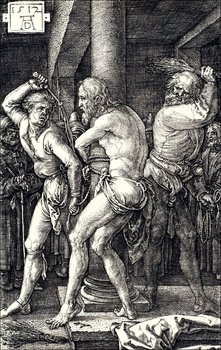 Galeria Plakatu, Plakat, Flagellation of Christ, from The Passion, Albrecht Durer, 60x80 cm - Galeria Plakatu