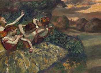 Galeria Plakatu, Plakat, Four Dancers, Edgar Degas, 42x29,7 cm - Galeria Plakatu