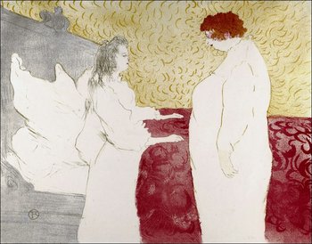 Galeria Plakatu, Plakat, Getting Up, Henri de Toulouse-Lautrec, 42x29,7 cm - Galeria Plakatu