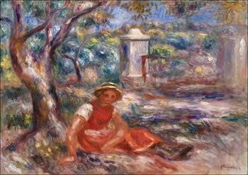 Galeria Plakatu, Plakat, Girl at the Foot of a Tree, Pierre-Auguste Renoir, 91,5x61 cm - Galeria Plakatu