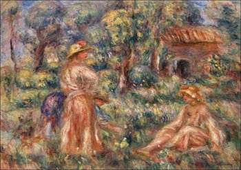 Galeria Plakatu, Plakat, Girls in a Landscape, Pierre-Auguste Renoir, 29,7x21 cm - Galeria Plakatu