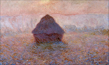 Galeria Plakatu, Plakat, Grainstack sun in the mist google art project, Claude Monet, 29,7x21 cm - Galeria Plakatu