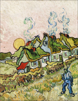 Galeria Plakatu, Plakat, Houses and Figure, Vincent Van Gogh, 60x80 cm - Galeria Plakatu