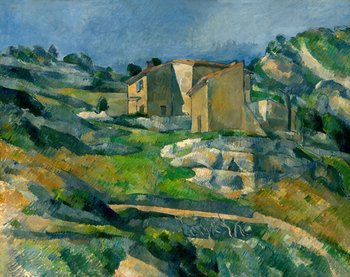 Galeria Plakatu, Plakat, Houses In Provence The Riaux Valley Near Lestaque, Paul Cézanne, 29,7X21 Cm - Galeria Plakatu