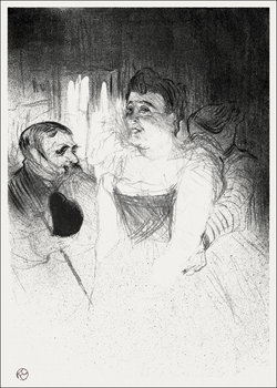 Galeria Plakatu, Plakat, Judic in the Loge, Henri De Toulouse-Lautrec, 29,7x42 cm - Galeria Plakatu