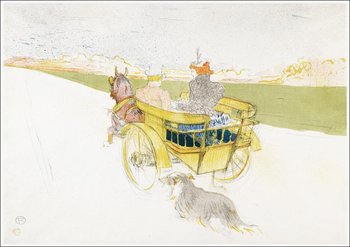 Galeria Plakatu, Plakat, La partie de campagne, Henri De Toulouse-Lautrec, 42x29,7 cm - Galeria Plakatu