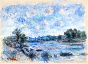 Galeria Plakatu, Plakat, Landscape At Pont Aven, Auguste Renoir, 42x29,7 cm - Galeria Plakatu