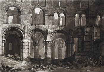 Galeria Plakatu, Plakat, Liber Studiorum Holy Island Cathedral, William Turner, 29,7x21 cm - Galeria Plakatu