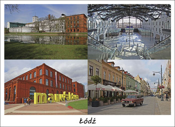 Galeria Plakatu, Plakat, Łódź, Premium, 80x60 cm - Galeria Plakatu