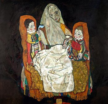 Galeria Plakatu, Plakat, Matka z dwójką dzieci III, Egon Schiele, 50x50 cm - Galeria Plakatu
