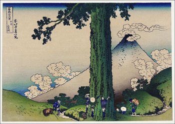 Galeria Plakatu, Plakat, Mishima Pass in Kai Province, Hokusai, 30x20 cm - Galeria Plakatu