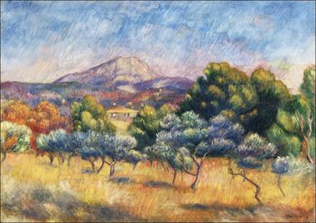 Galeria Plakatu, Plakat, Montagne Sainte-Victoire, Pierre-Auguste Renoir, 42x29,7 cm - Galeria Plakatu