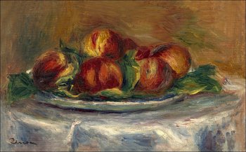 Galeria Plakatu, Plakat, Peaches on a Plate, Auguste Renoir, 29,7x21 cm - Galeria Plakatu