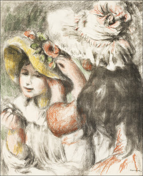 Galeria Plakatu, Plakat, Pinning the Hat, Pierre-Auguste Renoir, 21x29,7 cm - Galeria Plakatu