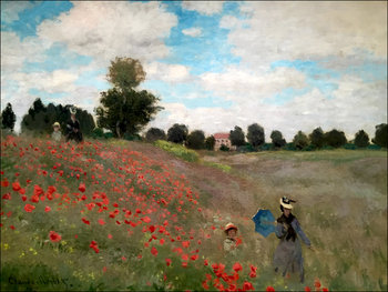 Galeria Plakatu, Plakat, Pole Maków Argenteuil, Claude Monet, 100x70 cm - Galeria Plakatu