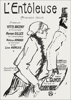 Galeria Plakatu, Plakat, Poor Street-Walker, Henri De Toulouse-Lautrec, 20x30 cm - Galeria Plakatu